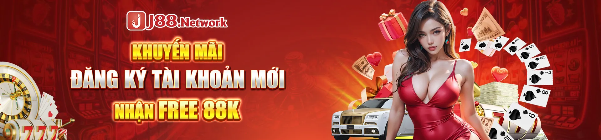 Hình ảnh slot game J88 Bet với các biểu tượng may mắn